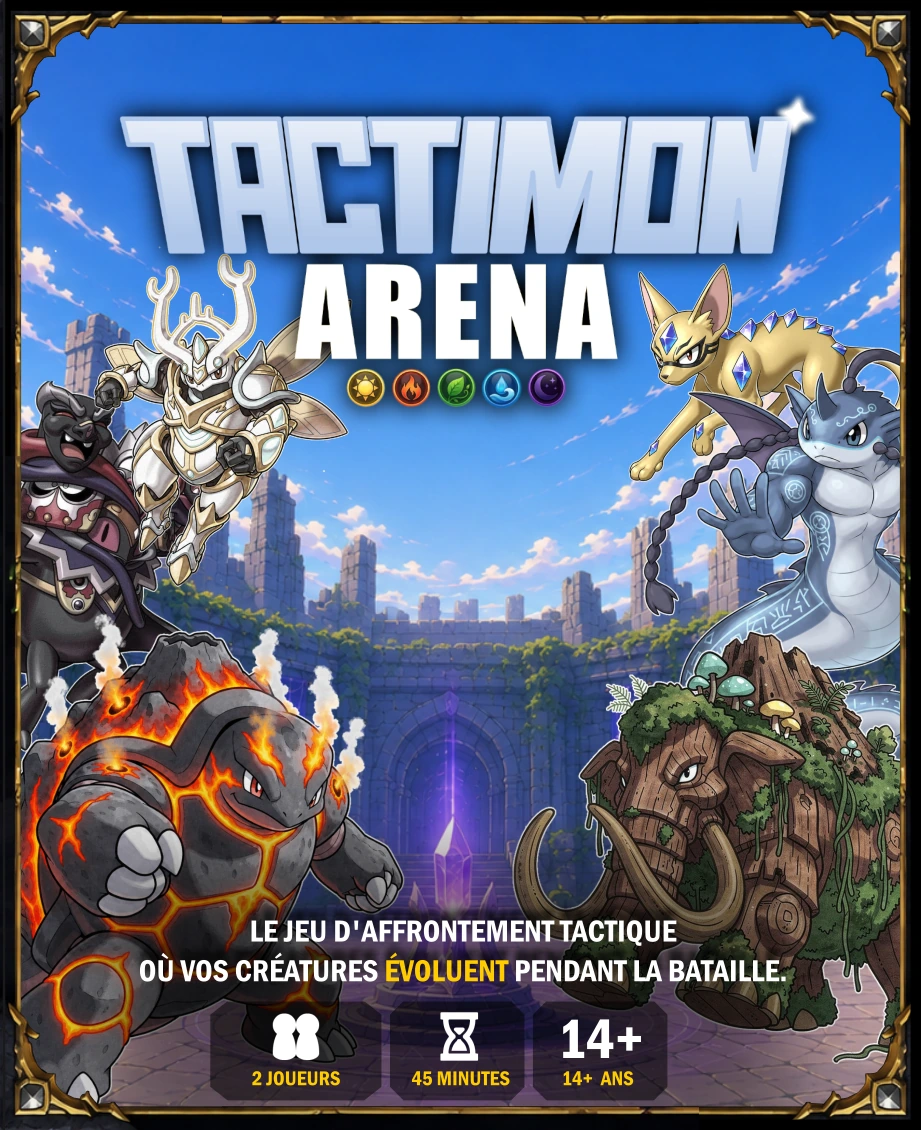 Face avant de la boîte Tactimon Arena